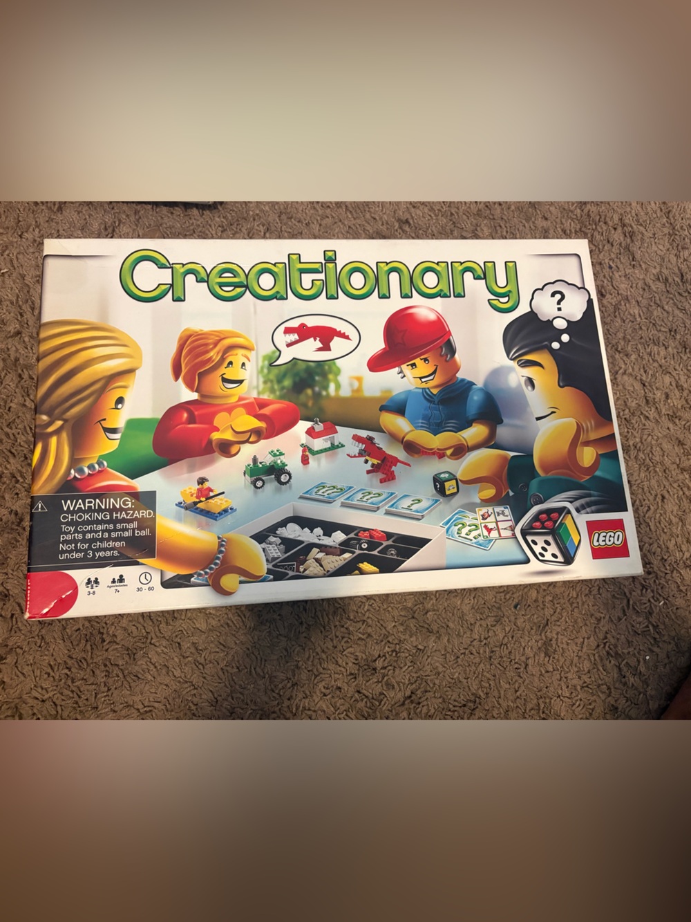 Lego Creationary Board Game - Red, Yellow & Blue